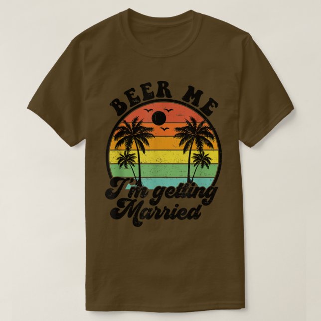 Camiseta Aplicativo de Cerveja para Homens Estou Me Casando (Frente do Design)