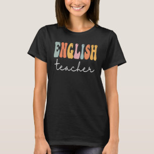 Camiseta Aplicativo de Ensino Colorido do Professor Inglês