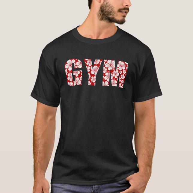 Camiseta Aplicativo Hawaiano de Malhação de Gym Tropical Be (Frente)