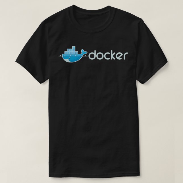 Camiseta Aplicativos de compilação do Docker Engine na Cont (Frente do Design)