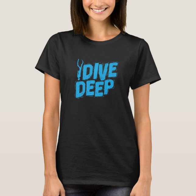 Camiseta Apneia Diver Dive Profundamente (Frente)