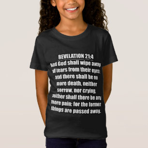 Camiseta Apocalipse 21:4 Versículo da Bíblia ARC