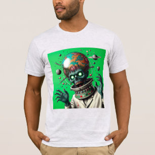 Camiseta Apocalipse zombie no Espaço: