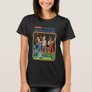 Camiseta Apocalipse Zumbi Sarcástico Retro Vintage Divertid