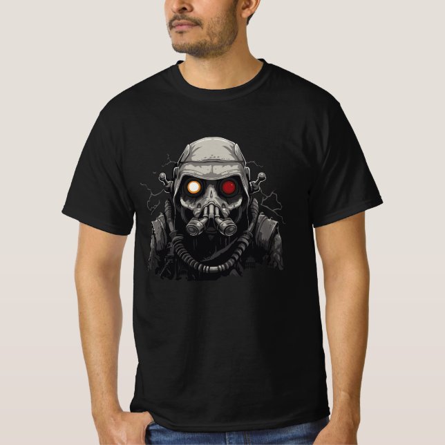 Camiseta Apocalipta Cyborg Postada-Apocalyptic Fighter (Frente)