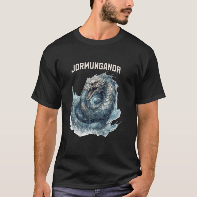 Camiseta Apocalyptic Creature Jormungandr A Serpente de Ra (Frente)