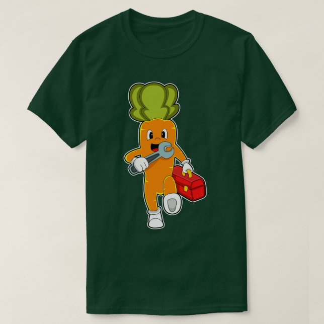 Camiseta apodrecimento como mecânico com caixa de ferrament (Frente do Design)