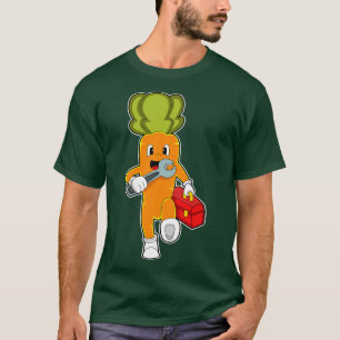 Camiseta apodrecimento como mecânico com caixa de ferrament