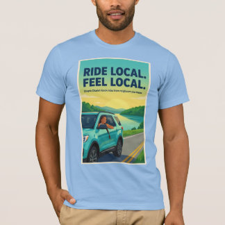 Camiseta Apoia o esforço local: Cada venda ajuda
