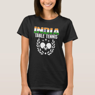 Camiseta Apoiador de Tênis de Mesa da Índia Ping Pong Ind