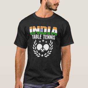 Camiseta Apoiador de Tênis de Mesa da Índia Ping Pong India