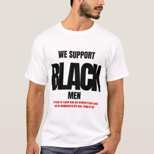 CAMISETA APOIAMOS HOMENS NEGROS