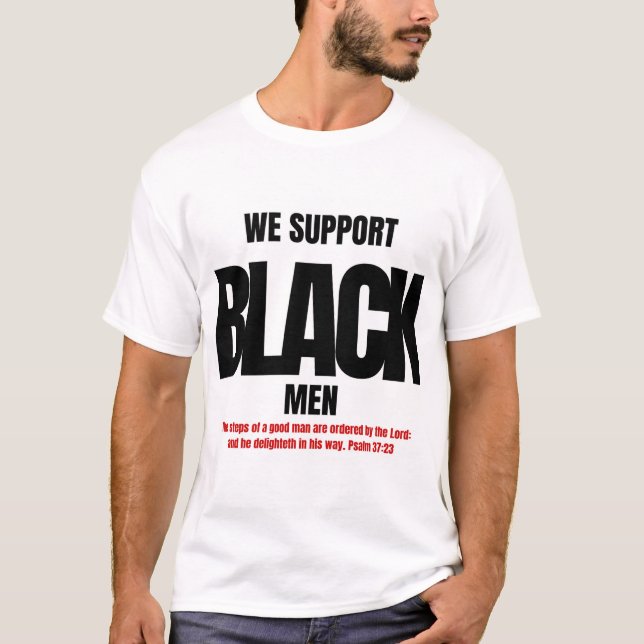 CAMISETA APOIAMOS HOMENS NEGROS (Frente)