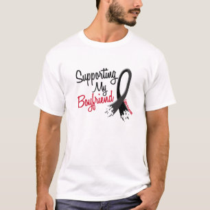 Camiseta Apoiando meu namorado (melanoma)