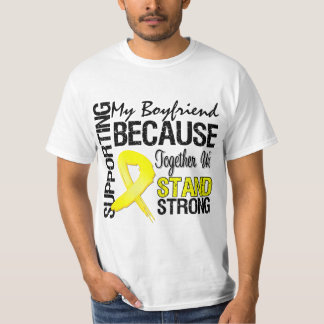 Camiseta Apoiando meu namorado nós estamos fortes - forças