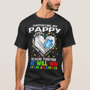 Camiseta Apoiando Meu Pappy Juntos Vamos Vencer a Consciênc