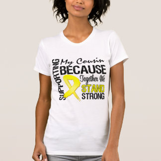 Camiseta Apoiando meu primo nós estamos fortes - forças