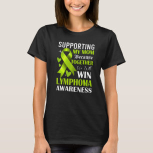 Camiseta Apoiando Minha Mãe Linfoma Consciência Mês Limão G