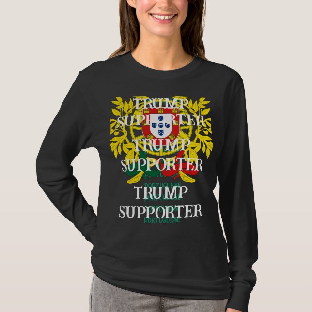 Camiseta Apoiante português do Trump (Frente)