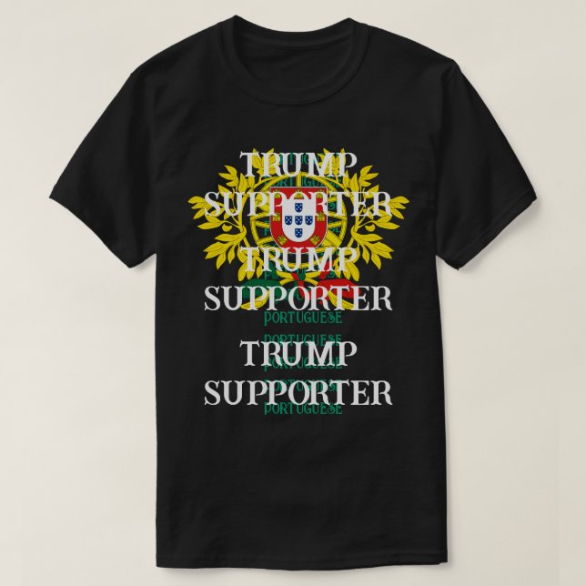Camiseta Apoiante português do Trump (Frente do Design)
