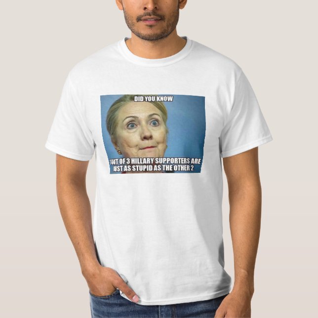 Camiseta Apoiantes de Hillary (Frente)