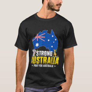 Camiseta Apoiar a Austrália Forte Salve Koala Kangaroo