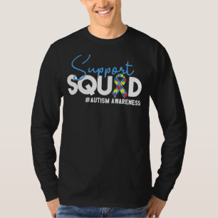 Camiseta Apoiar A Consciência Do Autismo Esquadrão Em Abril