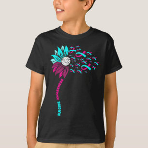 Camiseta Apoiar a consciencialização suicida Flor na preven