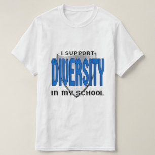 Camiseta Apoiar a diversidade na minha escola