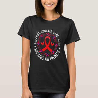 Camiseta Apoiar a educação no Dia Mundial da SIDA Sensibili