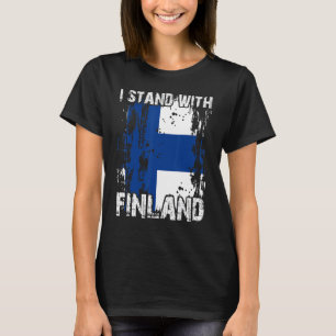 Camiseta Apoiar A Finlândia E A Bandeira Finlandesa
