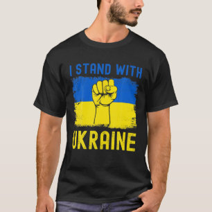 Camiseta Apoiar A Posição I Da Ucrânia No Sinalizador
