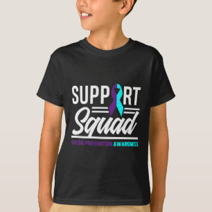 Camiseta Apoiar a sensibilização para a prevenção do suicíd