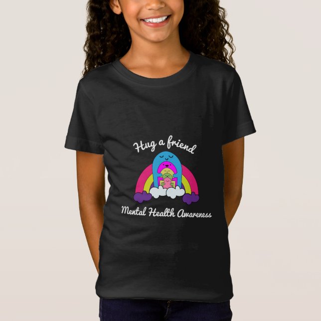 Camiseta Apoiar a sensibilização para a saúde mental (Frente)