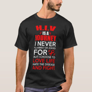 Camiseta Apoiar a sensibilização para o Hiv