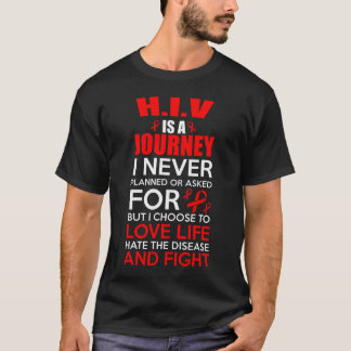 Camiseta Apoiar a sensibilização para o Hiv