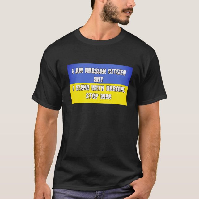 Camiseta Apoiar a Ucrânia (Frente)
