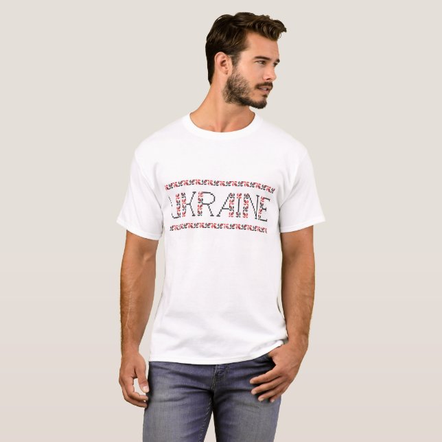 Camiseta Apoiar a Ucrânia (Frente Completa)