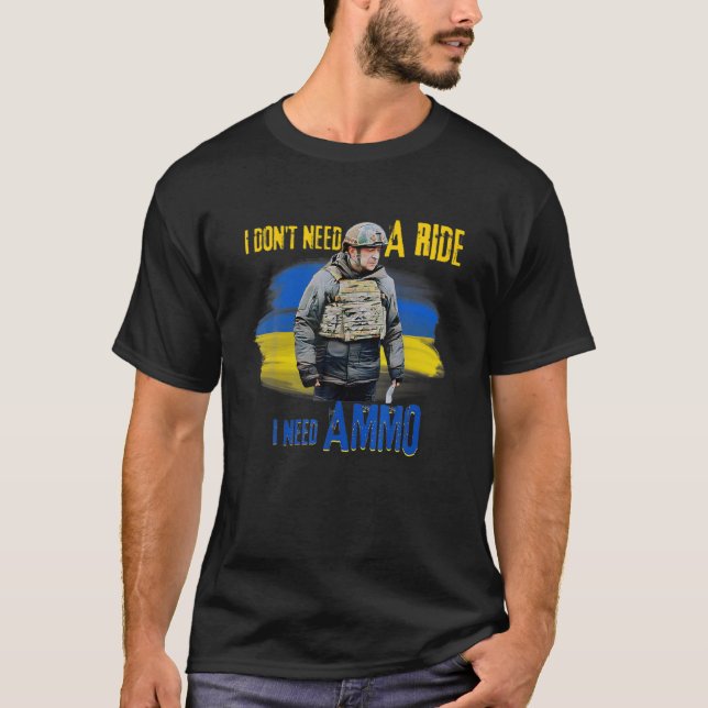 Camiseta Apoiar A Ucrânia, Anti-Russo, Defender A Ucrânia (Frente)