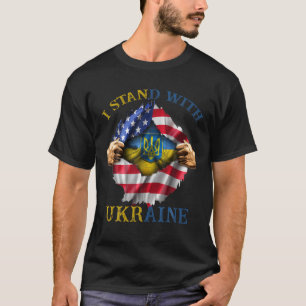 Camiseta Apoiar A Ucrânia I A Defender A Ucrânia Fla Ucrani