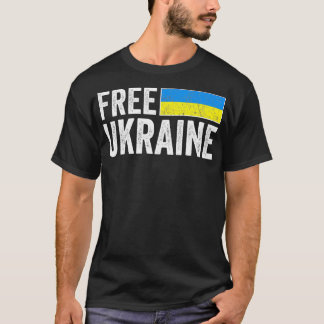 Camiseta Apoiar A Ucrânia I A Par Da Ucrânia Flag Ukr