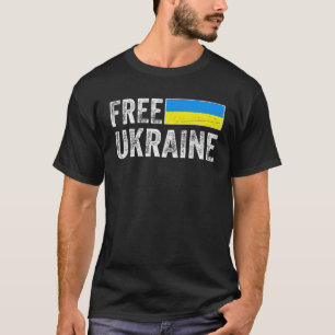 Camiseta Apoiar A Ucrânia I A Par Da Ucrânia Flag Ukr