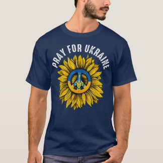 Camiseta Apoiar A Ucrânia Stand I Com A Ucrânia Sunflower F