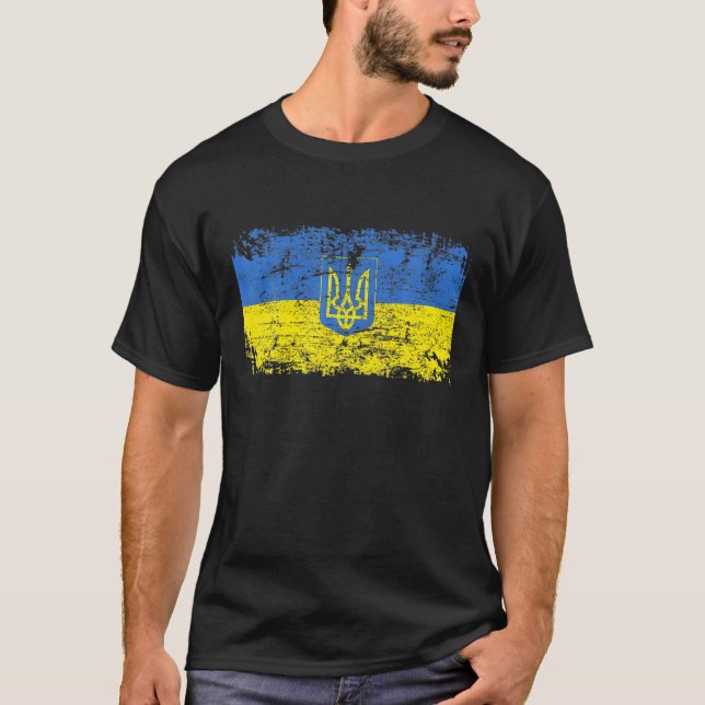 Camiseta Apoiar a Ucrânia Ukrayina - Ucrânia - Gráfico Cute (Frente)