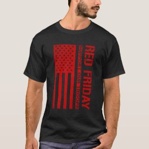 Camiseta Apoiar as nossas tropas na sexta-feira vermelha