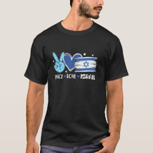 Camiseta Apoiar Israel Paz Ame Israel Hanukkah Menorah