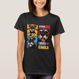 Camiseta Apoiar Kamala Harris Até Meu Cachorro Adora Kamala