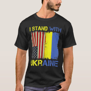 Camiseta Apoiar Ucranianos Flag Vintage Ucrânia Ucraniano