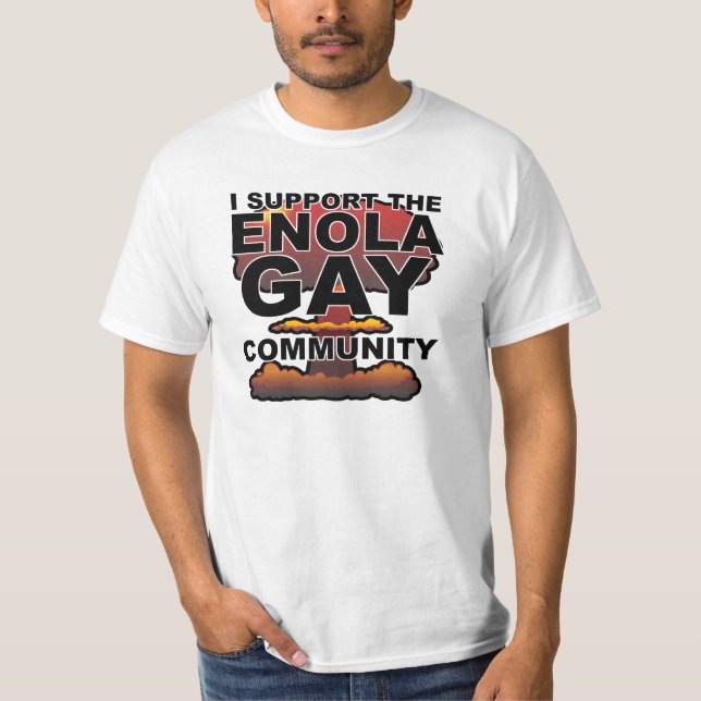 Camiseta Apoie a Comunidade Enola Gay (Frente)