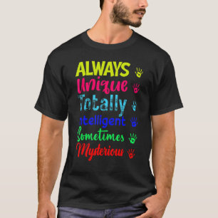Camiseta Apoie a Consciência do Autismo Pai Mãe Crianças